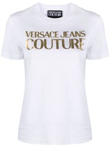 Versace Jeans Couture t-shirt en coton à logo imprimé - Blanc