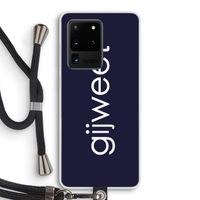 Gijweet: Samsung Galaxy S20 Ultra Transparant Hoesje met koord