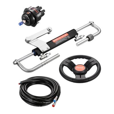 VEVOR 90 pk hydraulische buitenboordstuurset Stuursysteem voor marineboten