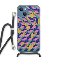 Skew Blush 1: iPhone 13 Transparant Hoesje met koord