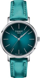 Horlogeband Tissot T604048131 Rubber Turquoise 16mm