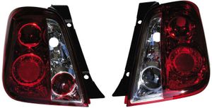 Set Achterlichten passend voor Fiat 500 2007- - Rood/Helder DLFIR09CR