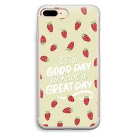 Don't forget to have a great day: iPhone 7 Plus Transparant Hoesje