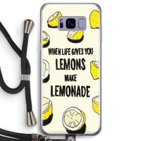 Lemonade: Samsung Galaxy S8 Plus Transparant Hoesje met koord