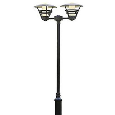 Lantaarnpaal Gemini 2 lichts Hercules paal zwart 501-750 + 575-750