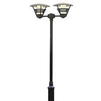 Lantaarnpaal Gemini 2 lichts Hercules paal zwart 501-750 + 575-750