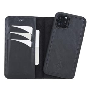 NorthLife iPhone 11 Pro - Leren Afneembare 2-in-1 bookcase telefoonhoes - Zwart