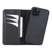 NorthLife iPhone 11 Pro - Leren Afneembare 2-in-1 bookcase telefoonhoes - Zwart