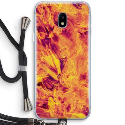 Eternal Fire: Samsung Galaxy J3 (2017) Transparant Hoesje met koord