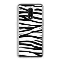 Zebra pattern: OnePlus 7 Transparant Hoesje