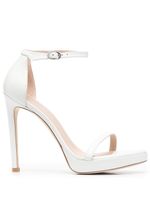 Stuart Weitzman sandales en cuir à talon aiguille 137 mm - Blanc