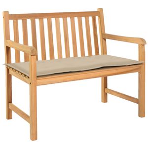 VidaXL Tuinbankkussen 120x50x3 cm oxford stof beige