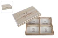 Opbergbox Special Moments naturel/wit hout
