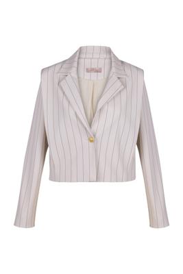 Clio bonded pinstripe jacket - kit/ new army - 13470