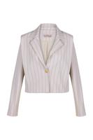 Clio bonded pinstripe jacket - kit/ new army - 13470