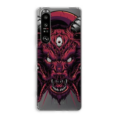 Hell Hound and Serpents: Sony Xperia 1 III Transparant Hoesje