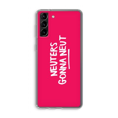 Neuters (roze): Samsung Galaxy S21 Plus Transparant Hoesje