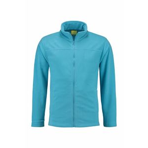 Turquoise fleece vest met rits voor volwassenen