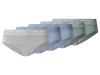 esmara Set van 5 dames hipsters (groen/blauw/grijs, M (40/42))