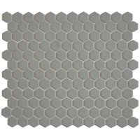 Tegelsample: The Mosaic Factory Hexagon mozaïek tegels 23x26cm urban nature mat