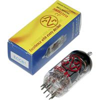 ECC 81 = 12 AT 7 Elektronenbuis Dubbeltriode 100 V 3 mA Aantal polen: 9 Fitting: Noval 1 stuk(s)