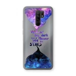 Stars quote: Xiaomi Redmi 9 Transparant Hoesje