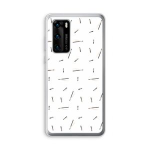 Hipster stripes: Huawei P40 Transparant Hoesje
