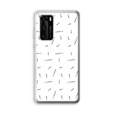 Hipster stripes: Huawei P40 Transparant Hoesje