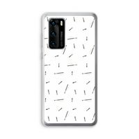 Hipster stripes: Huawei P40 Transparant Hoesje