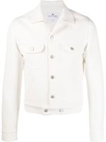 Courrèges veste boutonnée en jean - Blanc - thumbnail