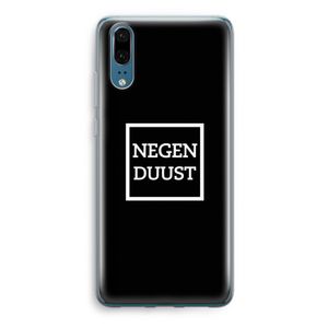 Negenduust black: Huawei P20 Transparant Hoesje