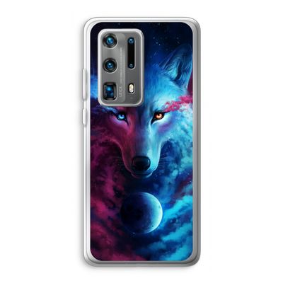 Where Light And Dark Meet: Huawei P40 Pro Plus Transparant Hoesje