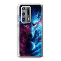 Where Light And Dark Meet: Huawei P40 Pro Plus Transparant Hoesje