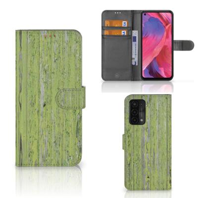 OPPO A54 5G | A74 5G | A93 5G | Book Style Case | Green Wood