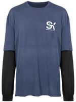 Osklen t-shirt à logo imprimé - Bleu