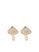 Sydney Evan puce d'oreille Mushroom en or 14ct ornée de diamants - thumbnail