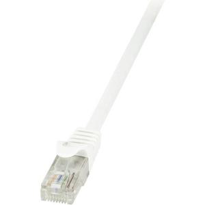 LogiLink CP2071U RJ45 Netwerkkabel, patchkabel CAT 6 U/UTP 5.00 m Wit Snagless 1 stuk(s)