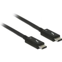 Delock 84846 Thunderbolt 3 (20 Gb/s) USB-C-kabel male > male passief 1,5 m 5 A zwart - thumbnail