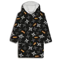 Naruto shuriken hoodie poncho maat XS - L - polyester Naruto shuriken hoodie poncho maat XS - L - polyester
