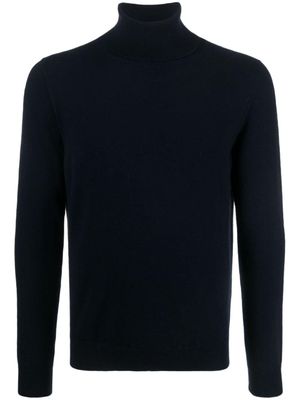 Malo pull en cachemire à col roulé - Bleu