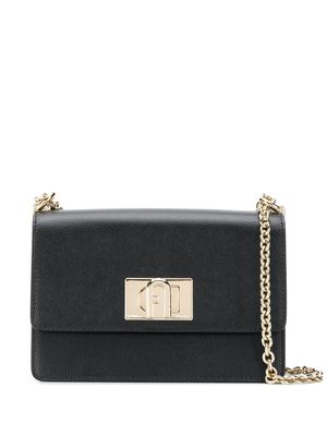 Furla sac porté épaule à bride en chaîne - Noir