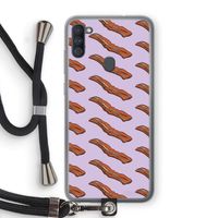 Bacon to my eggs #2: Samsung Galaxy A11 Transparant Hoesje met koord