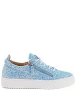 Giuseppe Zanotti baskets Gail à paillettes - Bleu
