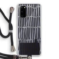 Moroccan stripes: Samsung Galaxy S20 Transparant Hoesje met koord