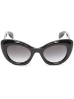 Alexander McQueen Eyewear lunettes de soleil à monture papillon - Noir