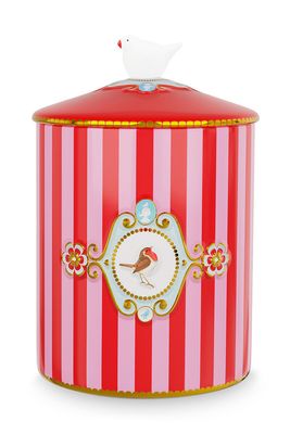 Pip Studio Love Birds Voorraadpot Rood/Roze