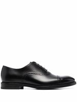 Brunello Cucinelli chaussures lacées en cuir à détails richelieus - Noir