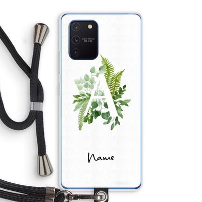 Green Brush: Samsung Galaxy Note 10 Lite Transparant Hoesje met koord
