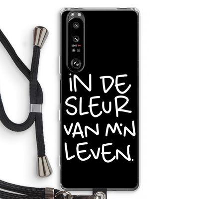 De Sleur: Sony Xperia 1 III Transparant Hoesje met koord