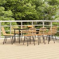 9-delige Tuinset poly rattan